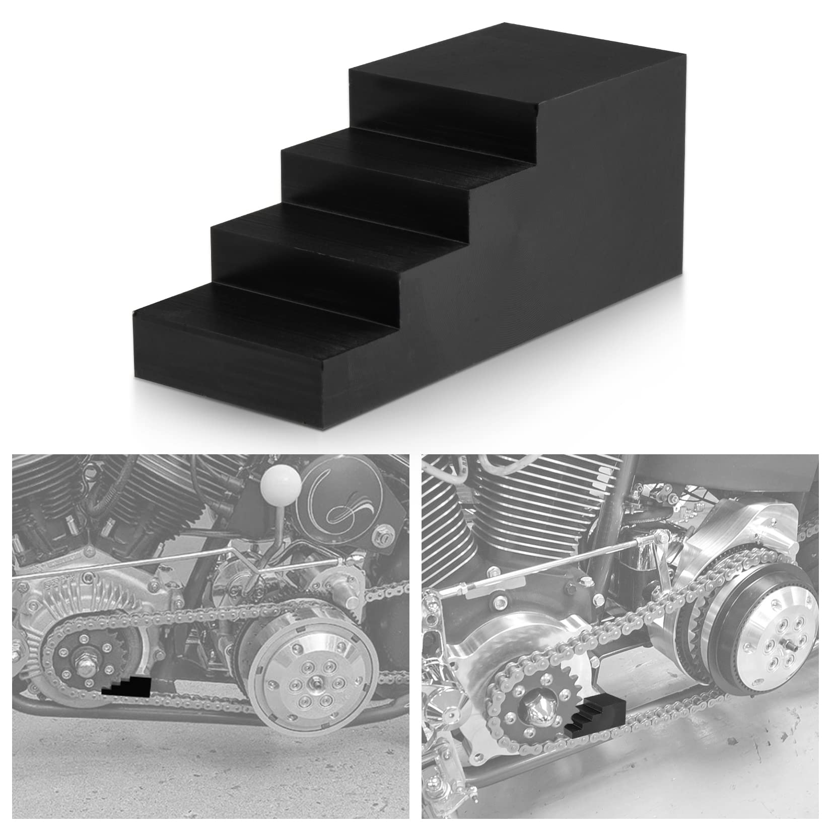 PSLER Primarantriebs DoppeInocken Arretierwerkzeug für Davidson Touring Electra Glide Road King Softail Dyna Sportster, GetriebeKupplungsnocken Einbau Chains Sprocket Verriegelungs-Werkzeugsatz von psler