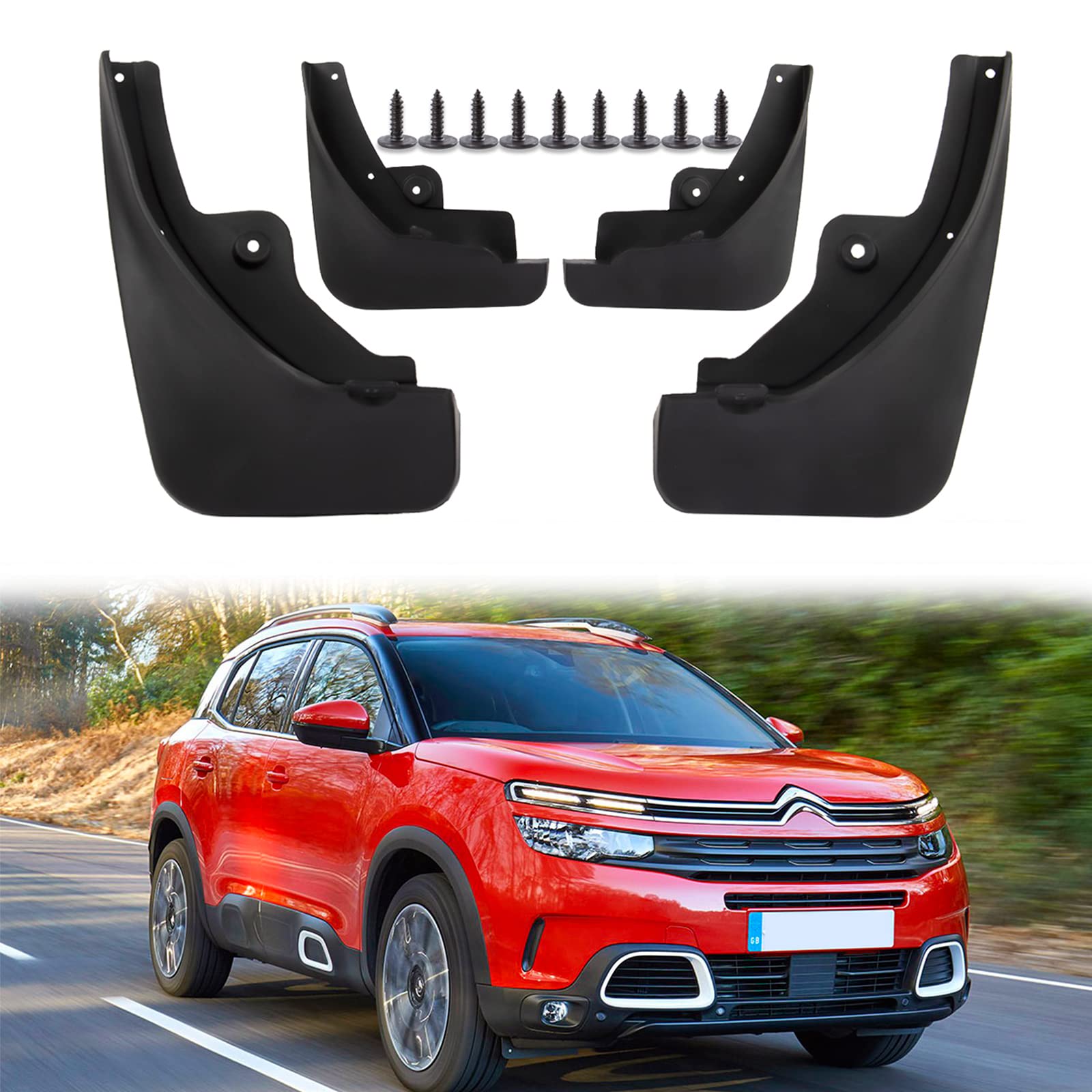 Psler Auto Schmutzfänger Kotflügel Spritzschutz Kit für Aircross C5 Psler Auto Schmutzfänger Kotflügel Spritzschutz Kit für Aircross C5 von PSLER