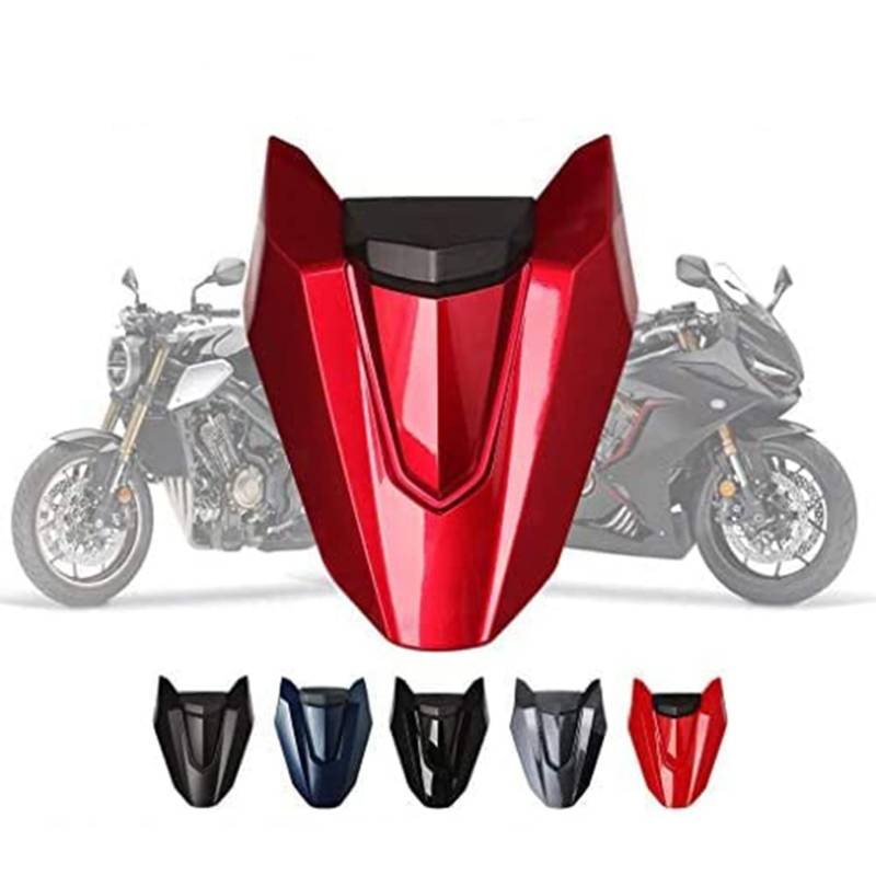 Soziusabdeckung Rücksitzbezug für CB650R CBR650R 2018 2019 2020 2021 2022 2023 PSLER Sitzkappe Heckverkleidung Motorradzubehör(Mattes Rot) von PSLER