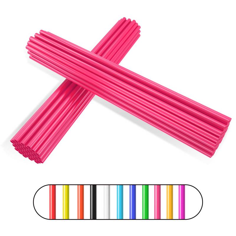 Speichenabdeckungen Speichenhäute,PSLER 72pcs Felgenschutzfolien Wiederverwendbare Schutzabdeckungen für Rollstuhl Mountainbike Motorrad - Rosa Speichenabdeckungen von PSLER