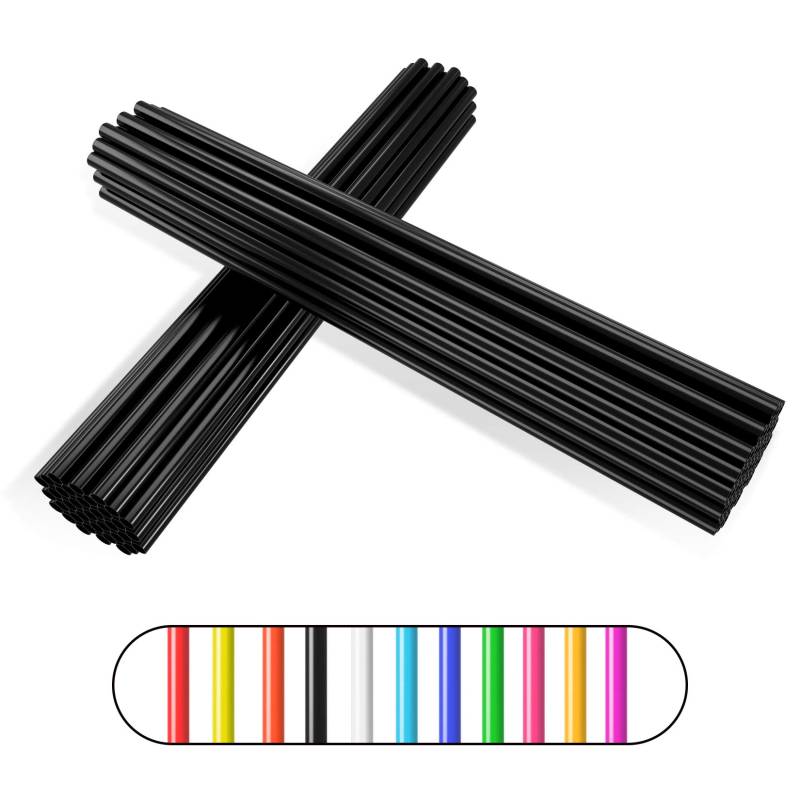 Speichenabdeckungen Speichenhäute,PSLER 72pcs Felgenschutzfolien Wiederverwendbare Schutzabdeckungen für Rollstuhl Mountainbike Motorrad - Schwarz Speichenabdeckungen von PSLER