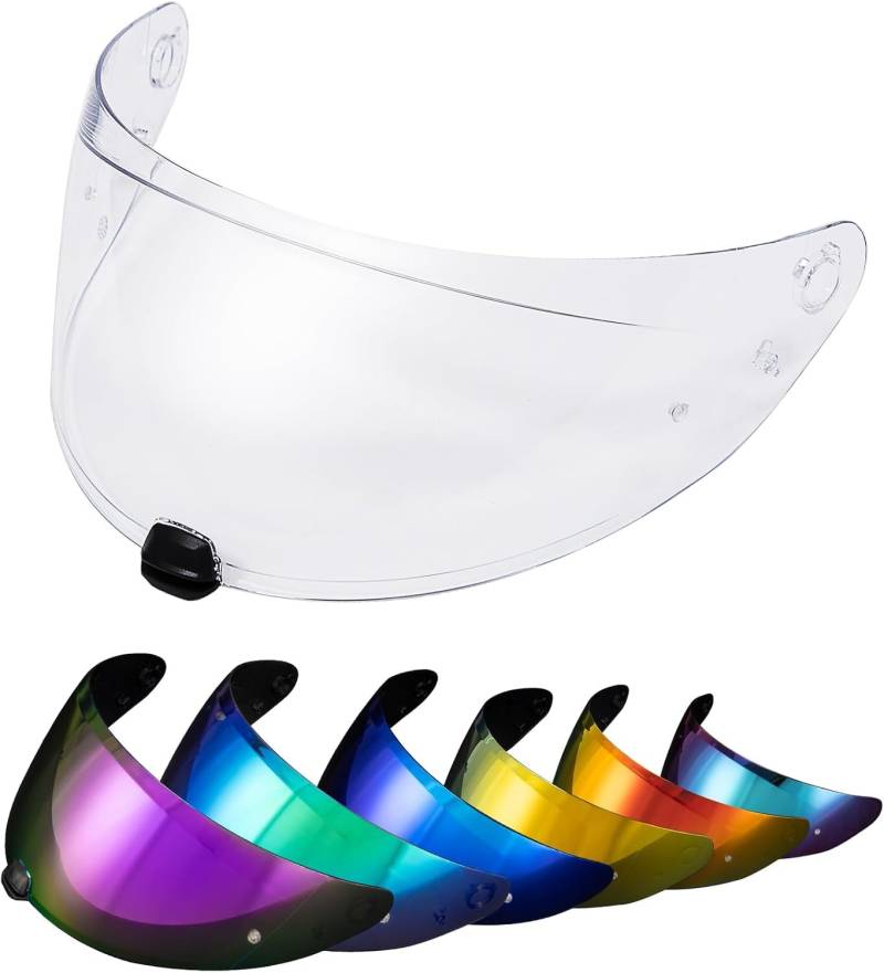 PSLER Helm Visier Verspiegelt für HJC i70 i10 HJ-31,Helmvisier Getöntes Visier Motorradhelm Zubehör Ersatz(Transparent) von PSLER