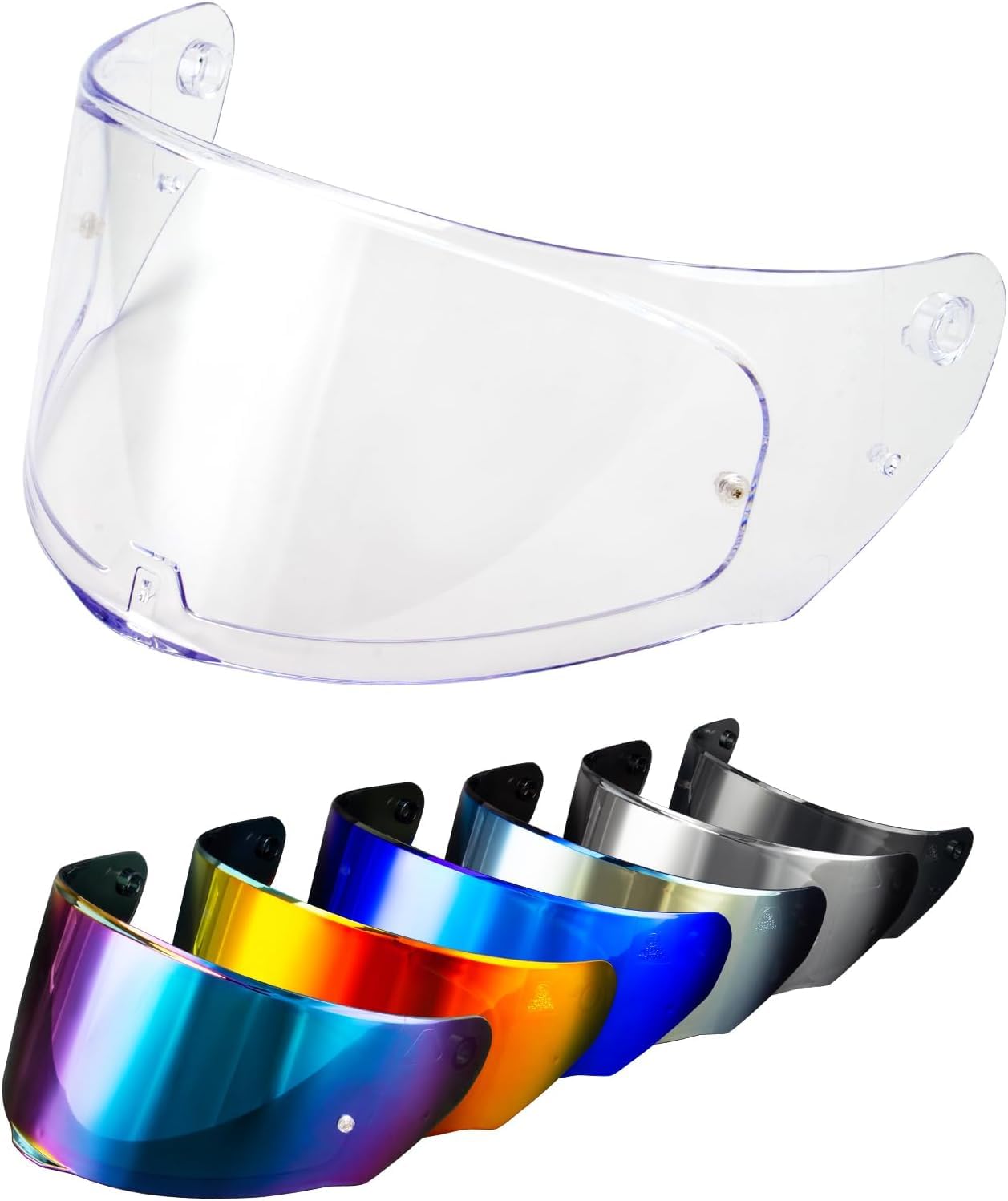 PSLER Helm Visier für LS2 Outer FF320 Rapid FF353 Assault FF328 Stream FF800,Helmvisier Getöntes Visier Motorradhelm Zubehör Ersatz(Klar) von PSLER