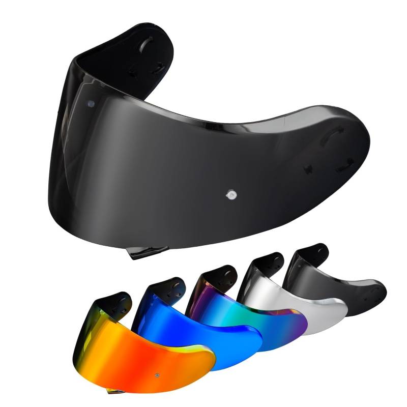 PSLER Helm Visier für Neotec 2 - Verspiegelt Helmvisier für Shoei Neotec 2 CNS-3 Getöntes Visier Motorradhelm Zubehör Ersatz(Tiefrauch) von PSLER
