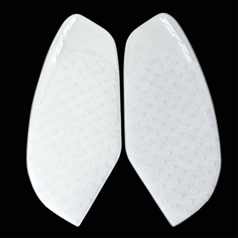 PSLER Motorrad Sticker Tank Pad Schutz Seite Gas Knie Grip Protektor für YZF R6 2008-2015 (Weiß) von PSLER