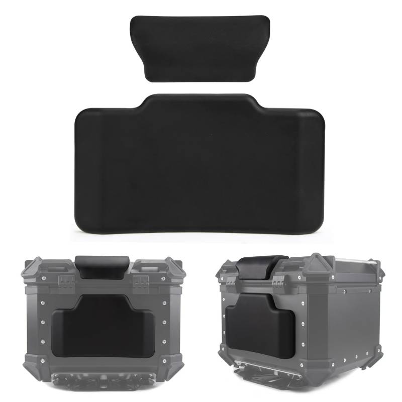 PSLER Motorrad Topcase Box Rückenstützkissen Fahrrad-Rückenkasten, Gepäckkoffer Universal-Rückenlehne(50L Koffer) von PSLER