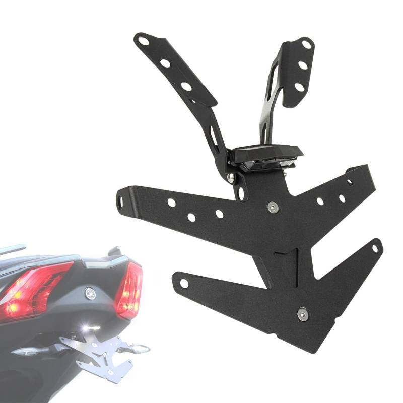 Nummernschildhalterung Halterung für Yamaha TMAX 560 2022 2023 2024, PSLER Heckfender Rahmen Hinten Motorrad Zubehör von PSLER