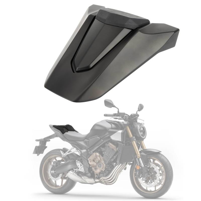 Soziusabdeckung Rücksitzbezug für CB650R CBR650R 2018 2019 2020 2024 PSLER Sitzkappe Heckverkleidung Motorradzubehör(Mattes Schwarz) von PSLER