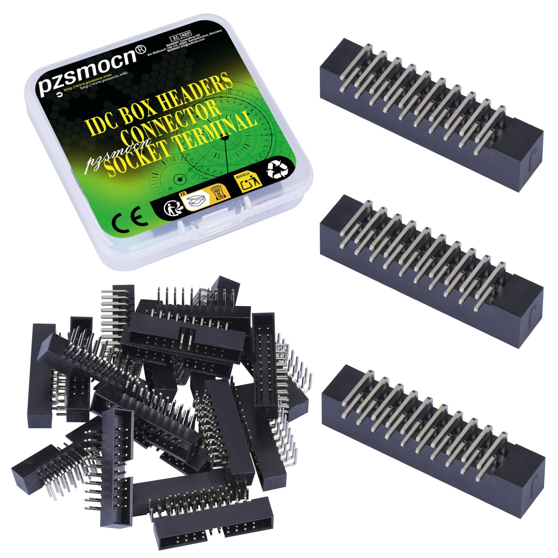 Pzsmocn 20 Stück IDC 2 * 10 Zweireihig 2,0 mm Rastermaß JTAG ISP 20-poliger Box Steckverbinder Adapterkabel Männliche SMT Buchsenklemmen für PCB-Elektronikgeräteprojekte. Pzsmocn 20 Stück IDC 2 * 10 Zweireihig 2,0 mm Rastermaß JTAG ISP 20-poliger Box Steckverbinder Adapterkabel Männliche SMT Buchsenklemmen für PCB-Elektronikgeräteprojekte. von pzsmocn