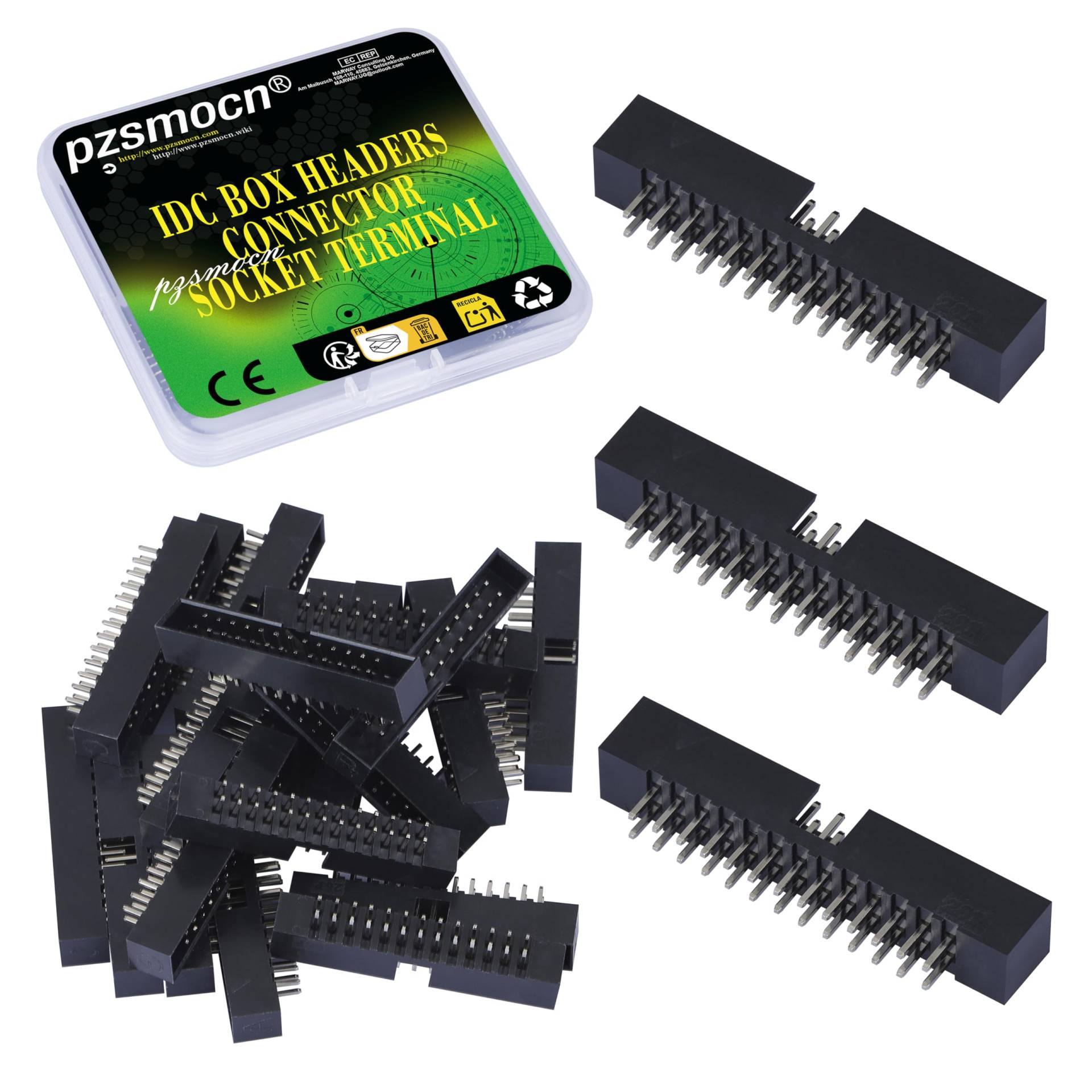 Pzsmocn 20 Stück IDC 2 * 13 Zweireihig 2,0 mm Rastermaß JTAG ISP 26-poliger Gerader Stifteinsatz Box Steckverbinder Adapterkabel Männliche Buchsenklemmen für PCB-Elektronikgeräteprojekte. Pzsmocn 20 Stück IDC 2 * 13 Zweireihig 2,0 mm Rastermaß JTAG ISP 26-poliger Gerader Stifteinsatz Box Steckverbinder Adapterkabel Männliche Buchsenklemmen für PCB-Elektronikgeräteprojekte. von pzsmocn
