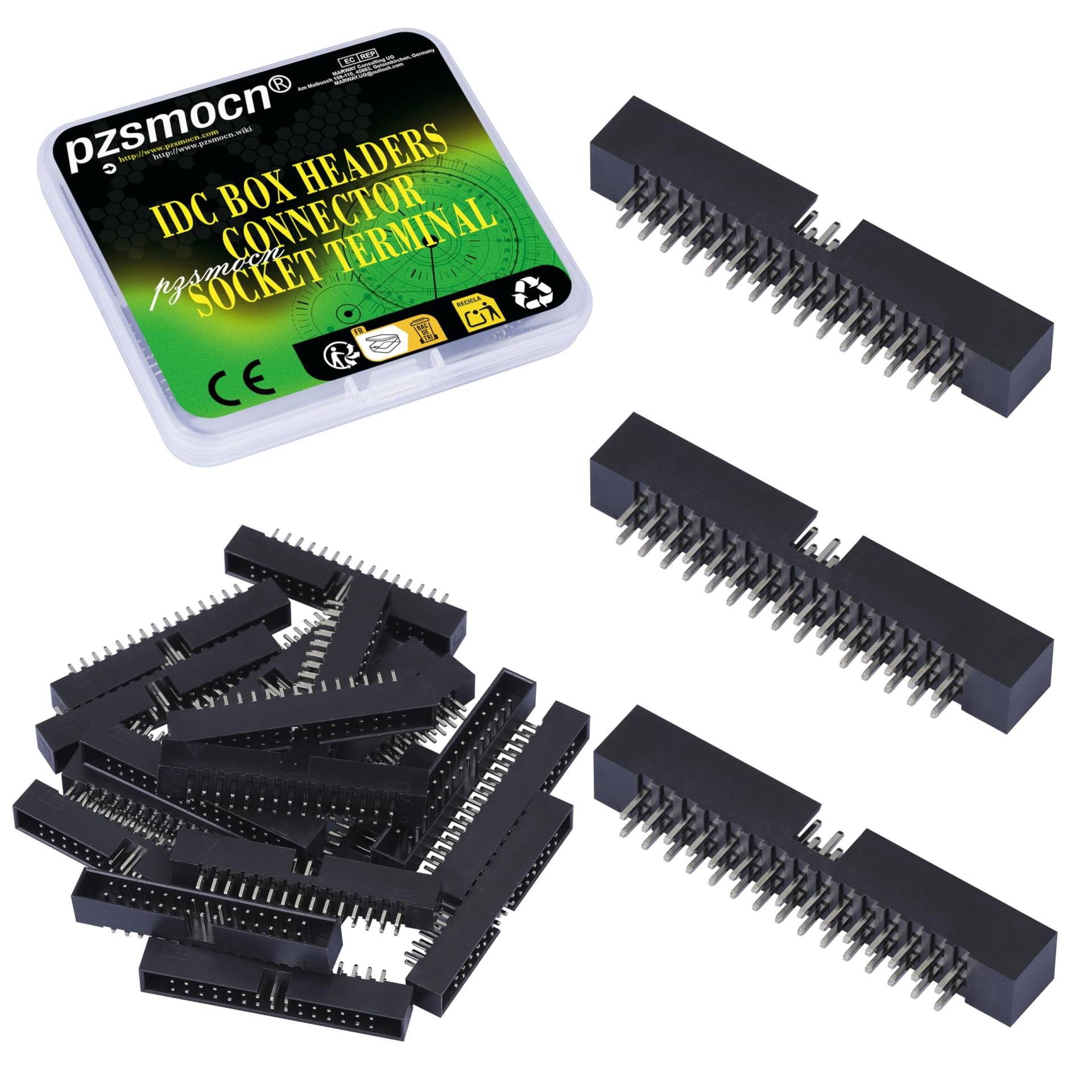 Pzsmocn 20 Stück IDC 2 * 15 Zweireihig 2,0 mm Rastermaß JTAG ISP 30-poliger Gerader Stifteinsatz Box Steckverbinder Adapterkabel Männliche Buchsenklemmen für PCB-Elektronikgeräteprojekte. Pzsmocn 20 Stück IDC 2 * 15 Zweireihig 2,0 mm Rastermaß JTAG ISP 30-poliger Gerader Stifteinsatz Box Steckverbinder Adapterkabel Männliche Buchsenklemmen für PCB-Elektronikgeräteprojekte. von pzsmocn