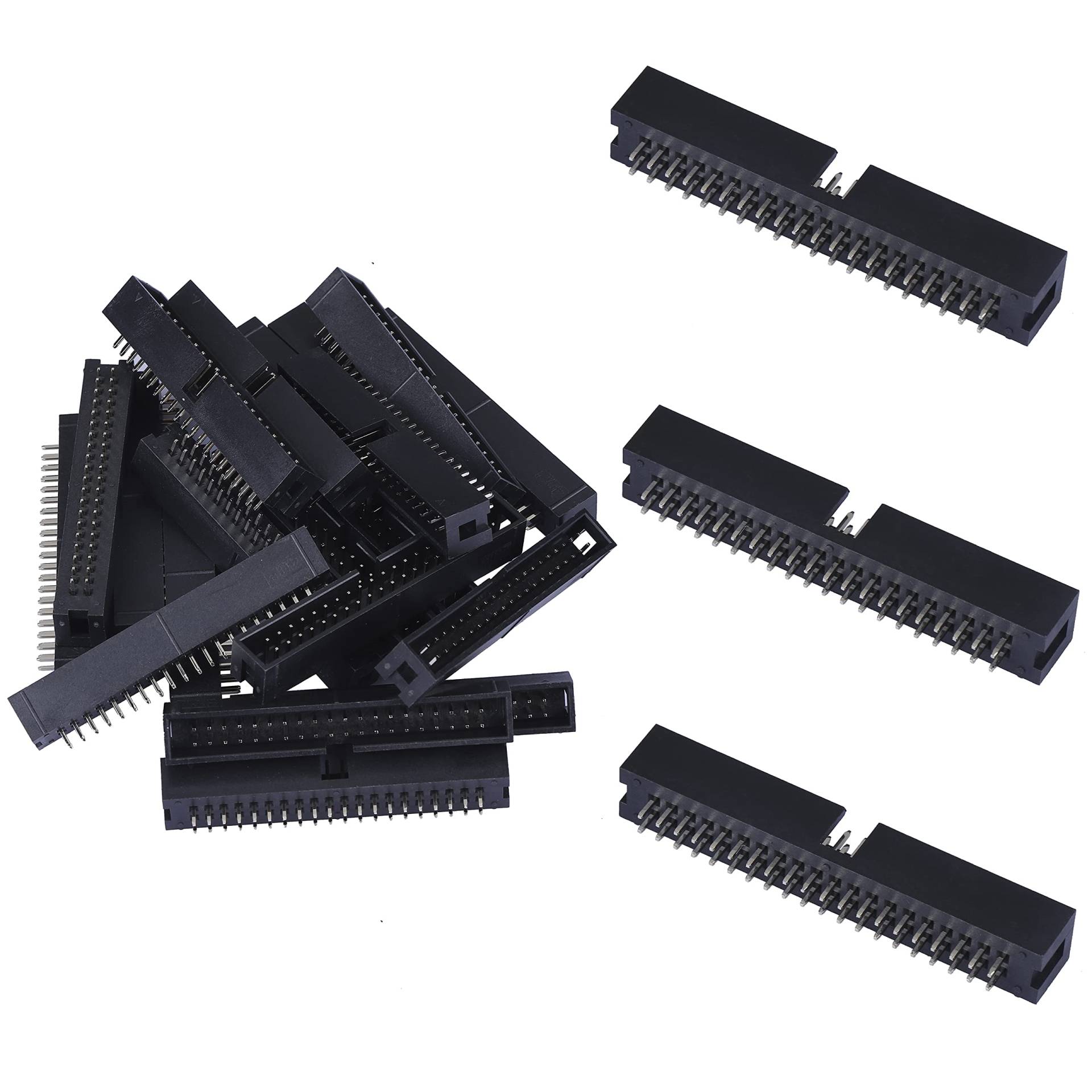 Pzsmocn 20 Stück IDC 2 * 20 Zweireihig 2,54 mm Rastermaß JTAG ISP 40-poliger Gerader Stifteinsatz Box Steckverbinder Adapterkabel Männliche Buchsenklemmen für PCB-Elektronikgeräteprojekte. Pzsmocn 20 Stück IDC 2 * 20 Zweireihig 2,54 mm Rastermaß JTAG ISP 40-poliger Gerader Stifteinsatz Box Steckverbinder Adapterkabel Männliche Buchsenklemmen für PCB-Elektronikgeräteprojekte. von pzsmocn