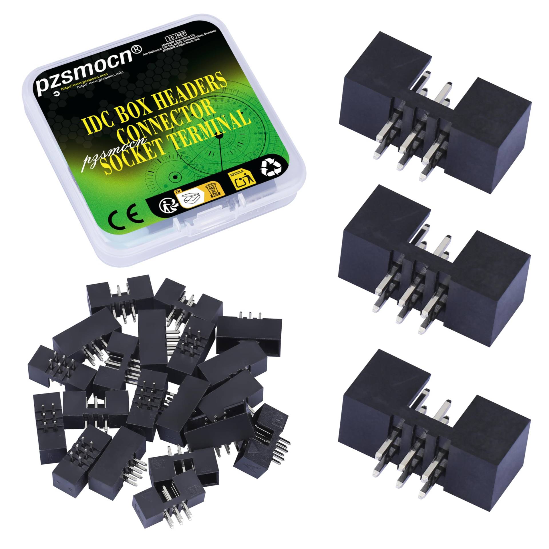 Pzsmocn 20 Stück IDC 2 * 3 Zweireihig 2,0 mm Rastermaß JTAG ISP 6-poliger Gerader Stifteinsatz Box Steckverbinder Adapterkabel Männliche Buchsenklemmen für PCB-Elektronikgeräteprojekte. Pzsmocn 20 Stück IDC 2 * 3 Zweireihig 2,0 mm Rastermaß JTAG ISP 6-poliger Gerader Stifteinsatz Box Steckverbinder Adapterkabel Männliche Buchsenklemmen für PCB-Elektronikgeräteprojekte. von pzsmocn