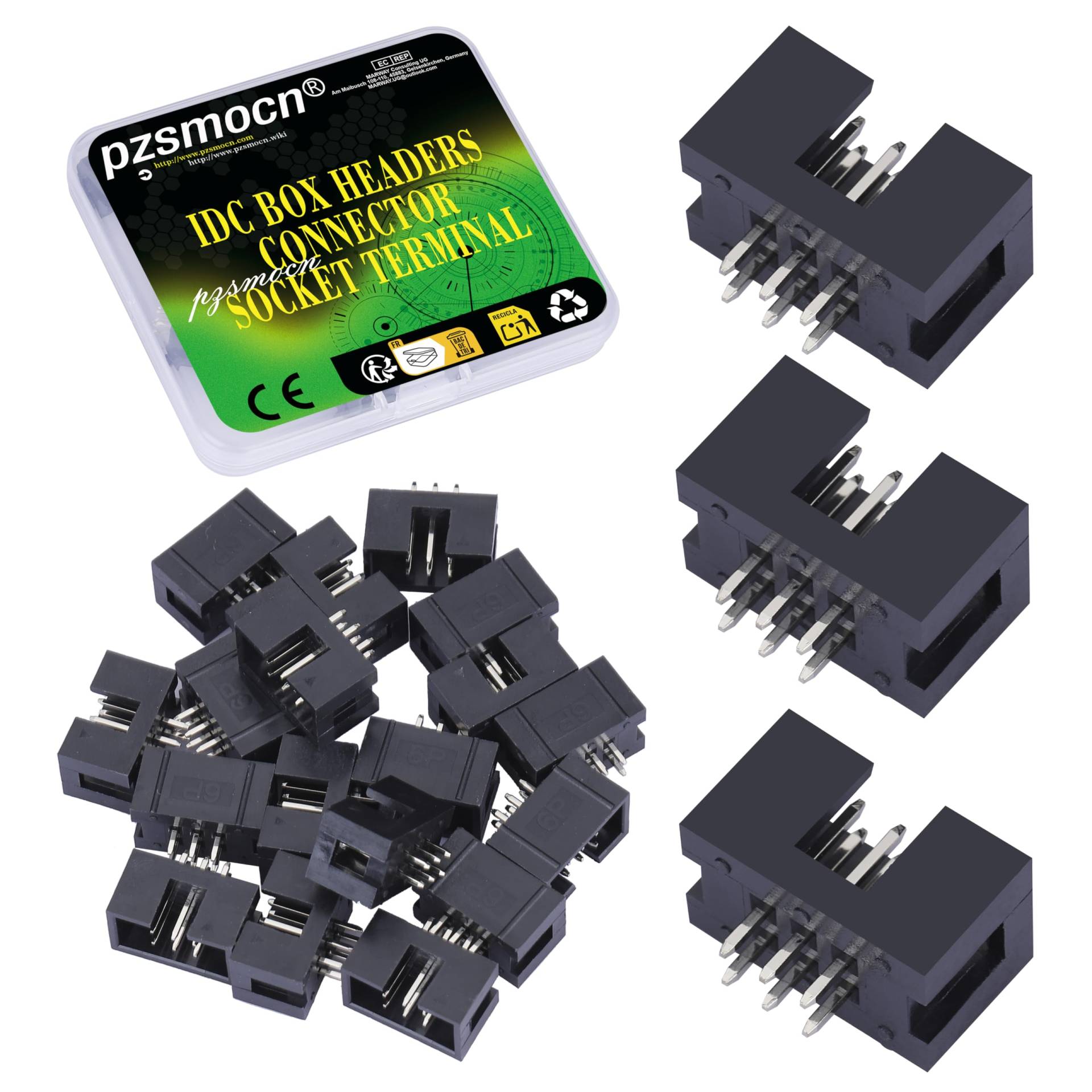 Pzsmocn 20 Stück IDC 2 * 3 Zweireihig 2,54 mm Rastermaß JTAG ISP 6-poliger Gerader Stifteinsatz Box Steckverbinder Adapterkabel Männliche Buchsenklemmen für PCB-Elektronikgeräteprojekte. Pzsmocn 20 Stück IDC 2 * 3 Zweireihig 2,54 mm Rastermaß JTAG ISP 6-poliger Gerader Stifteinsatz Box Steckverbinder Adapterkabel Männliche Buchsenklemmen für PCB-Elektronikgeräteprojekte. von pzsmocn