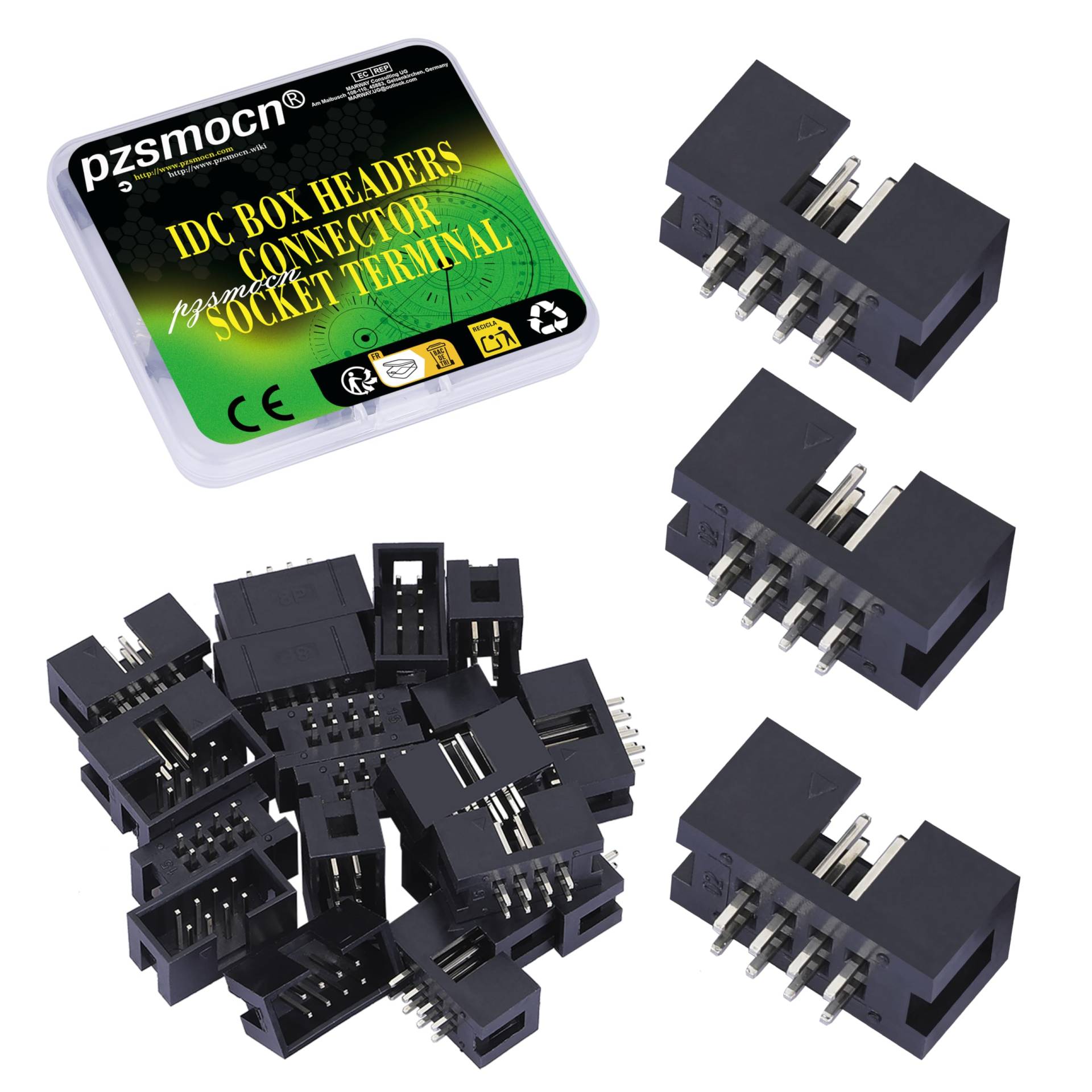 Pzsmocn 20 Stück IDC 2 * 4 Zweireihig 2,54 mm Rastermaß JTAG ISP 8-poliger Gerader Stifteinsatz Box Steckverbinder Adapterkabel Männliche Buchsenklemmen für PCB-Elektronikgeräteprojekte. Pzsmocn 20 Stück IDC 2 * 4 Zweireihig 2,54 mm Rastermaß JTAG ISP 8-poliger Gerader Stifteinsatz Box Steckverbinder Adapterkabel Männliche Buchsenklemmen für PCB-Elektronikgeräteprojekte. von pzsmocn