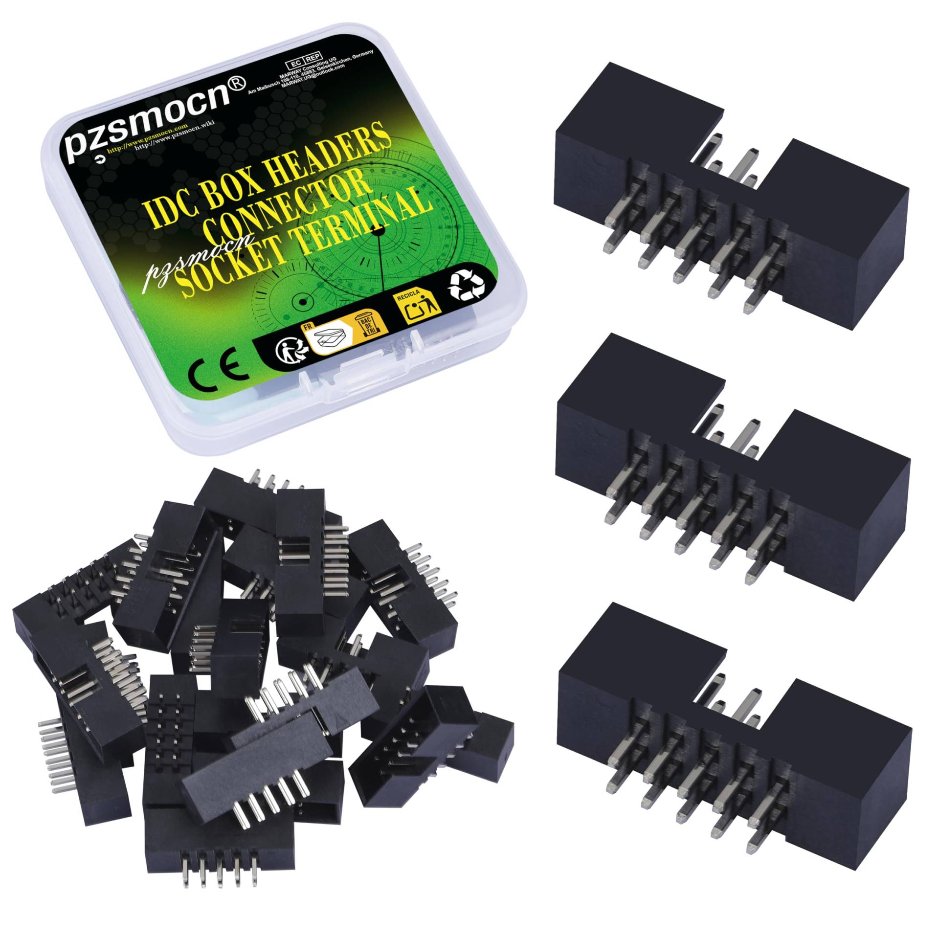 Pzsmocn 20 Stück IDC 2 * 5 Zweireihig 2,0 mm Rastermaß JTAG ISP 10-poliger Gerader Stifteinsatz Box Steckverbinder Adapterkabel Männliche Buchsenklemmen für PCB-Elektronikgeräteprojekte. Pzsmocn 20 Stück IDC 2 * 5 Zweireihig 2,0 mm Rastermaß JTAG ISP 10-poliger Gerader Stifteinsatz Box Steckverbinder Adapterkabel Männliche Buchsenklemmen für PCB-Elektronikgeräteprojekte. von pzsmocn