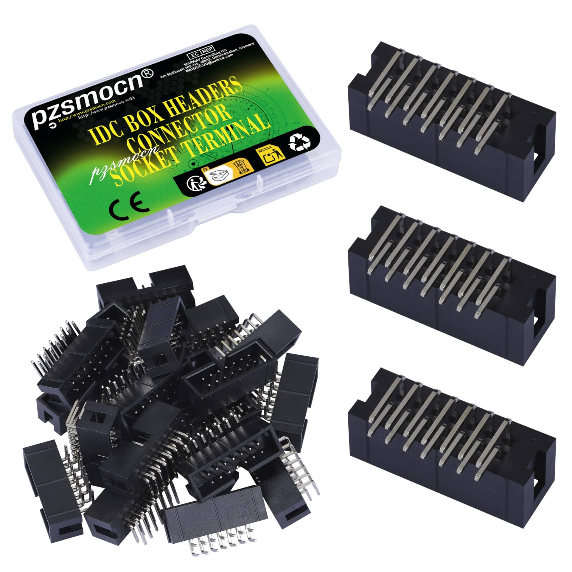 Pzsmocn 20 Stück IDC 2 * 7 Zweireihig 2,54 mm Rastermaß JTAG ISP 14-poliger Box Steckverbinder Adapterkabel Männliche SMT Buchsenklemmen für PCB-Elektronikgeräteprojekte. Pzsmocn 20 Stück IDC 2 * 7 Zweireihig 2,54 mm Rastermaß JTAG ISP 14-poliger Box Steckverbinder Adapterkabel Männliche SMT Buchsenklemmen für PCB-Elektronikgeräteprojekte. von pzsmocn