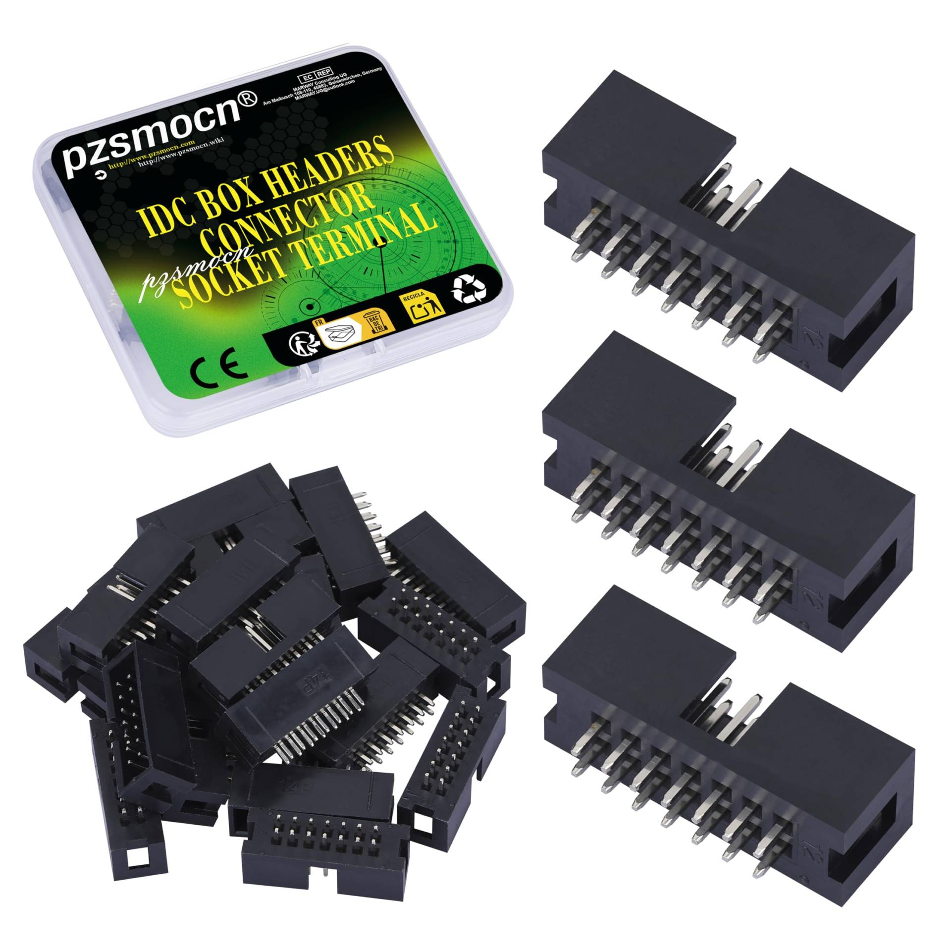 Pzsmocn 20 Stück IDC 2 * 7 Zweireihig 2,54 mm Rastermaß JTAG ISP 14-poliger Gerader Stifteinsatz Box Steckverbinder Adapterkabel Männliche Buchsenklemmen für PCB-Elektronikgeräteprojekte. Pzsmocn 20 Stück IDC 2 * 7 Zweireihig 2,54 mm Rastermaß JTAG ISP 14-poliger Gerader Stifteinsatz Box Steckverbinder Adapterkabel Männliche Buchsenklemmen für PCB-Elektronikgeräteprojekte. von pzsmocn