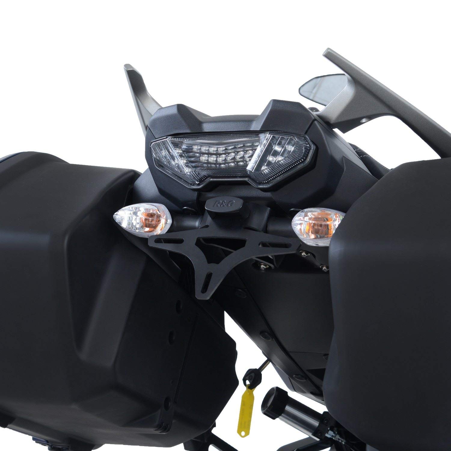 R&G LICENSE PLATE BRACKET TAIL TIDY LP0257BK YAMAHA TRACER 900 GT/MT-09 TRACER 2018 > COMPATIBLE WITH ORIGINAL BAGS von r&g