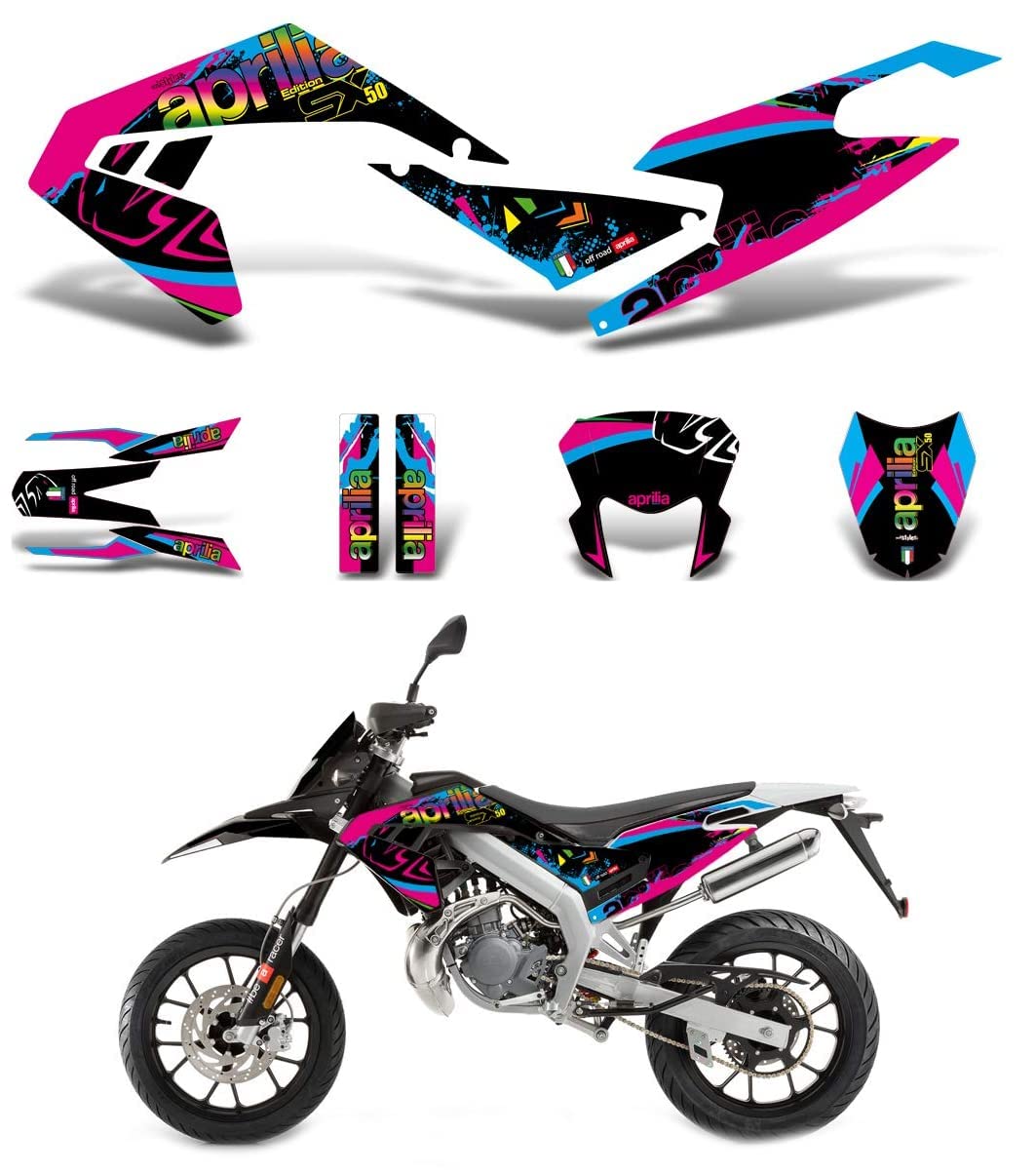 Color Dekor Aufkleber kompatibel mit Aprilia SX RX 50 2018 2019 2020 Color Dekor Aufkleber kompatibel mit Aprilia SX RX 50 2018 2019 2020 von race-styles