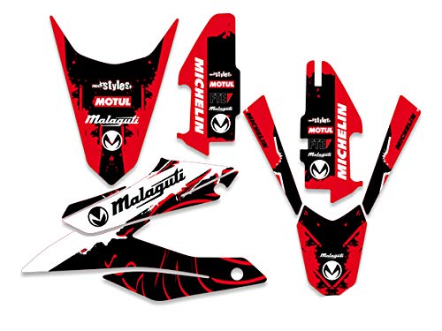 RED Dekor Malaguti XSM | XTM 125 2019 | Decals Aufkleber Graphics von race-styles