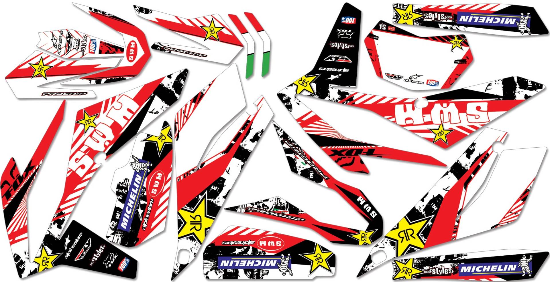 SWM 500 2018 Premium Factory DEKOR Decals Sticker Aufkleber KIT von race-styles