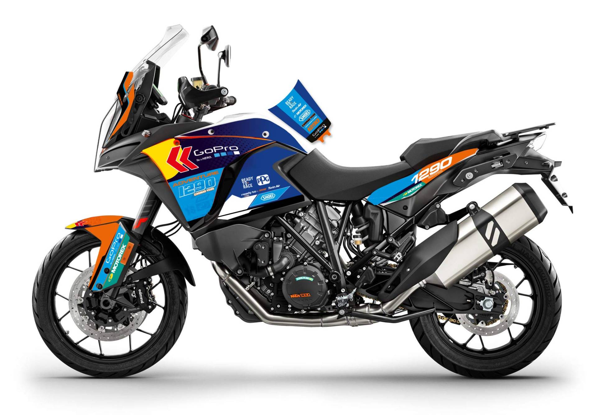 race-styles Aufkleber/Dekor kompatibel mit KTM Super Adventure 1290 2015-2019 | Factory Decals KIT Graphics von race-styles