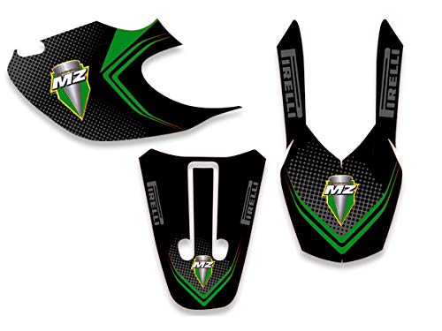 race-styles Aufkleber GRÜN kompatibel mit MZ/MUZ Baghira 660 2003 Graphics DEKOR von race-styles