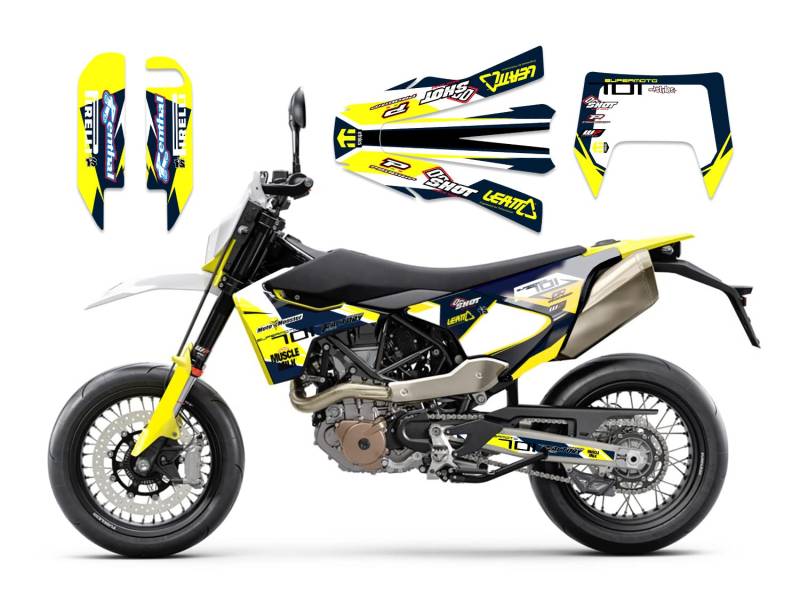 race-styles Aufkleber kompatibel mit Husqvarna 701 Supermoto | Dekor Design Monster von race-styles