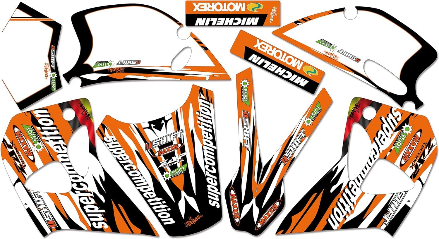 race-styles Aufkleber kompatibel mit KTM LC4 Supercompetition 1996-1999 SC 620 | SC400 | SXC 540 | SXC 400 | SX 620 DEKOR Decals Graphics von race-styles