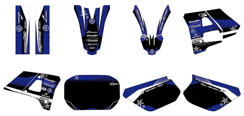 race-styles Aufkleber kompatibel mit DT 125R - 1991-2003 Premium Factory DEKOR Decals Sticker von race-styles