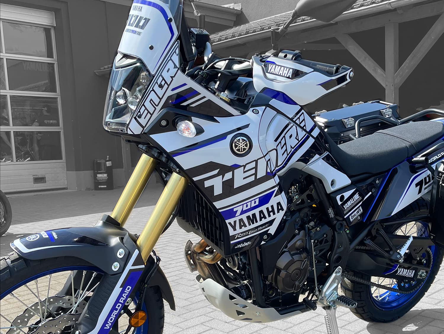 race-styles Aufkleber kompatibel mit Yamaha Tenere 700 | Dekor Design bluestripes von race-styles