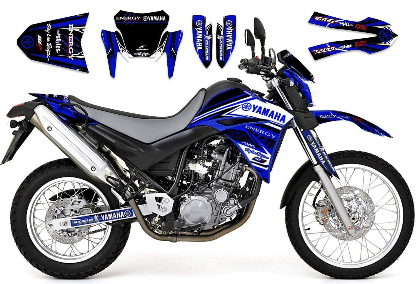 race-styles Aufkleber kompatibel mit Yamaha XT 660 X (2004-06) Premium Factory DEKOR Decals KIT von race-styles