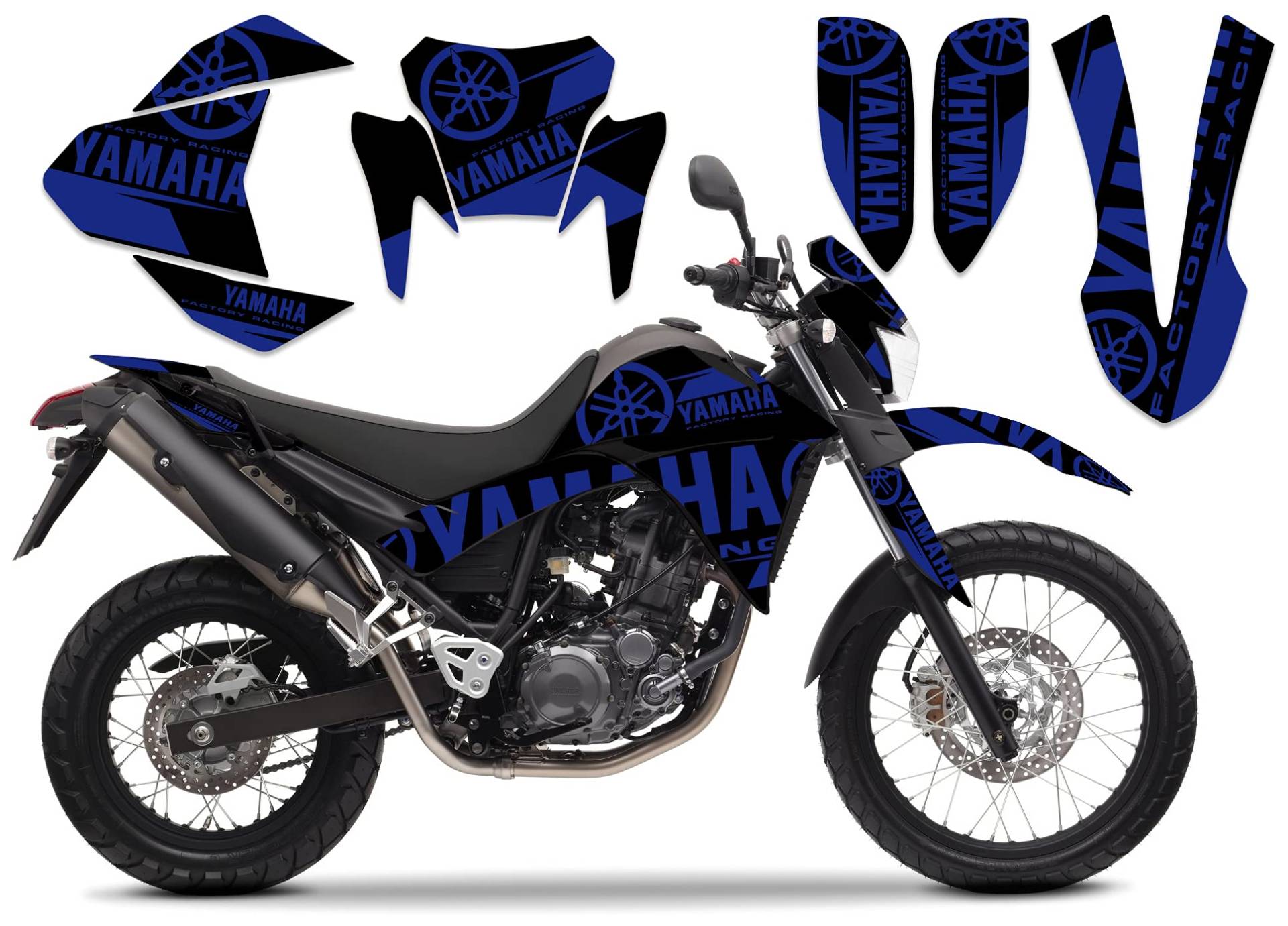 race-styles Aufkleber kompatibel mit Yamaha XT 660 X (2004-06) XT 660 R (2004-14) Factory DEKOR KIT von race-styles