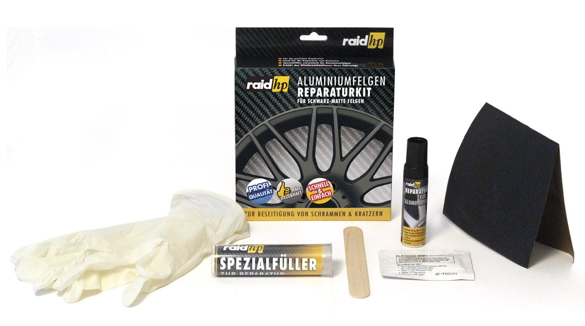 Raid HP 340003 Aluminiumfelgen Reparatur Kit, schwarz matt Raid HP 340003 Aluminiumfelgen Reparatur Kit, schwarz matt von Raid HP