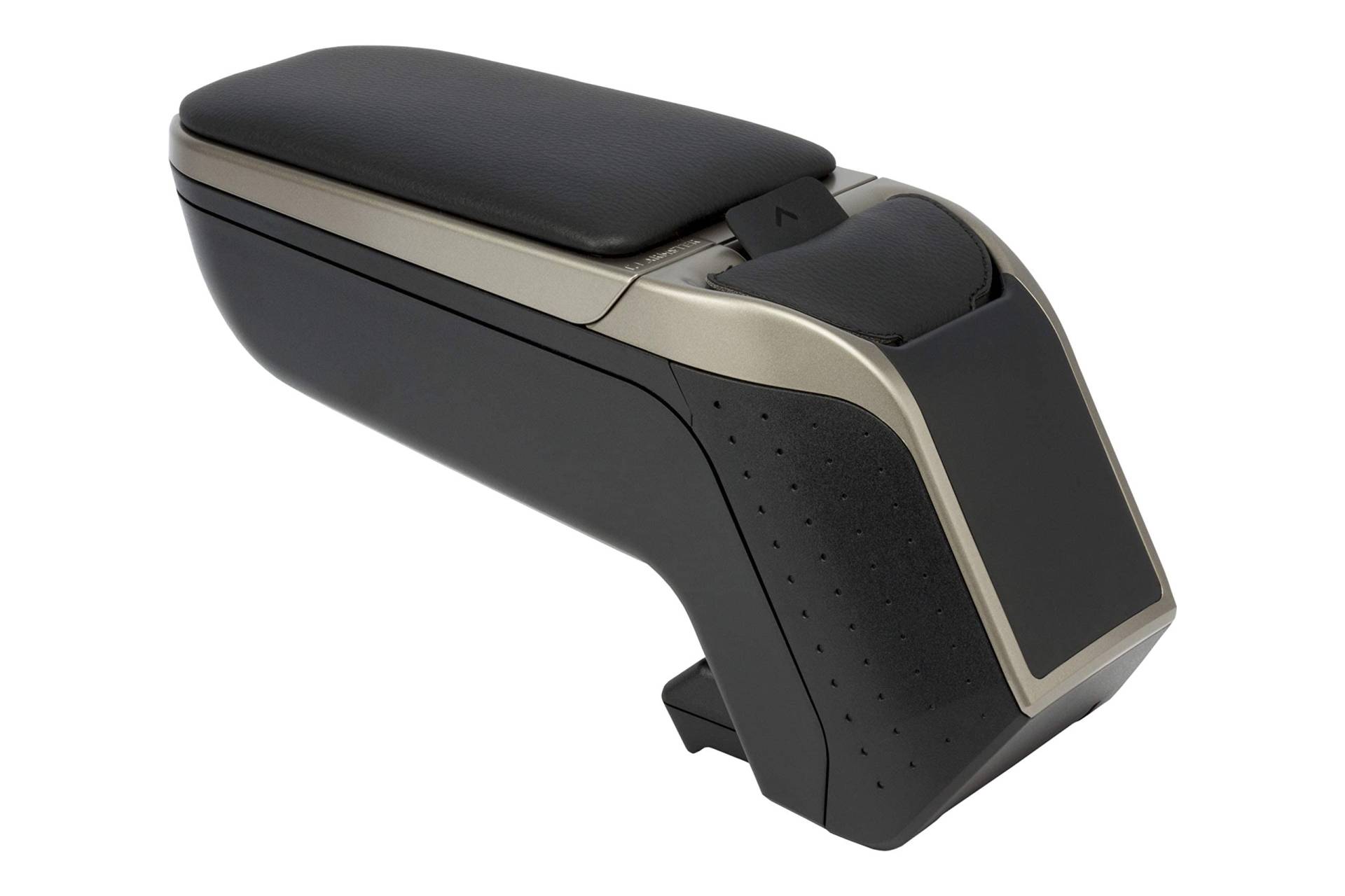 Rati Armster2 Armlehne passend zum FIAT 500X 2015- [Silver] Mittelarmlehne mit Staufach, passgenau zum Mittelkonsole von rati