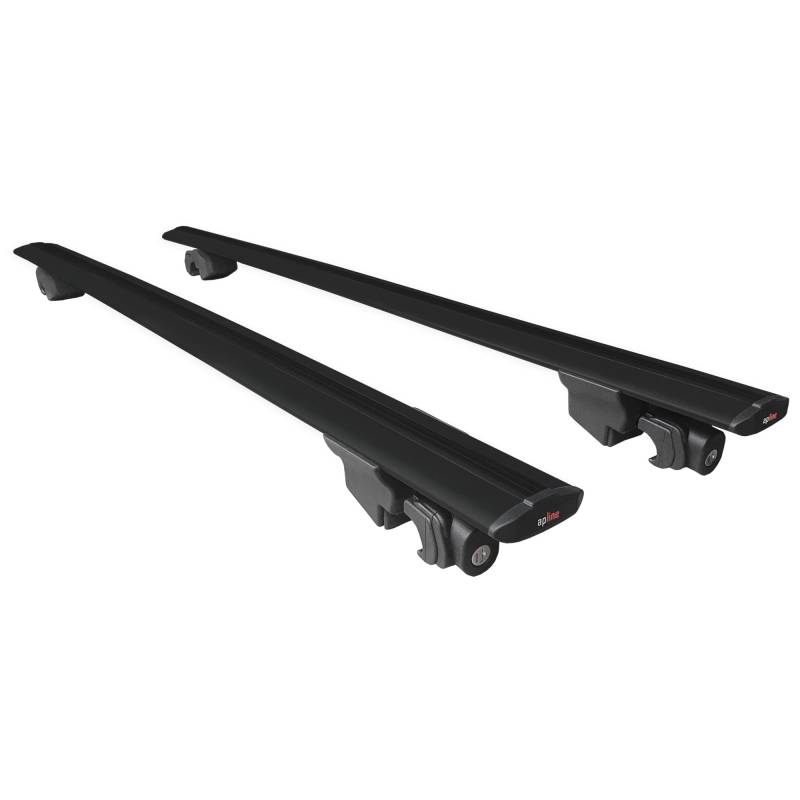 Kompatibel mit BMW X6 (F16) 2015-2019 Dachträger Hook Gepäckträger Relingträger mit Schlüssel Alu SCHWARZ von re&ar tuning