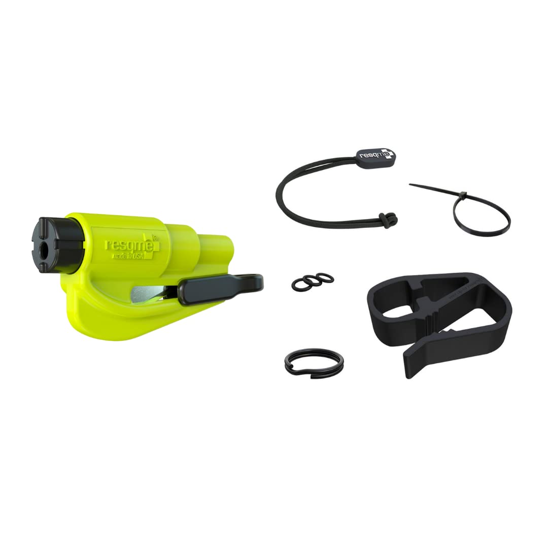 resqme Zubehörpaket Das Original Notfall-Schlüsselanhänger Auto Fluchtwerkzeug, 2-in-1 Gurtschneider und Fensterbrecher, Visierclip, Schlüsselband, Schlüsselanhänger und resqme Zubehörpaket Das Original Notfall-Schlüsselanhänger Auto Fluchtwerkzeug, 2-in-1 Gurtschneider und Fensterbrecher, Visierclip, Schlüsselband, Schlüsselanhänger und von resqme