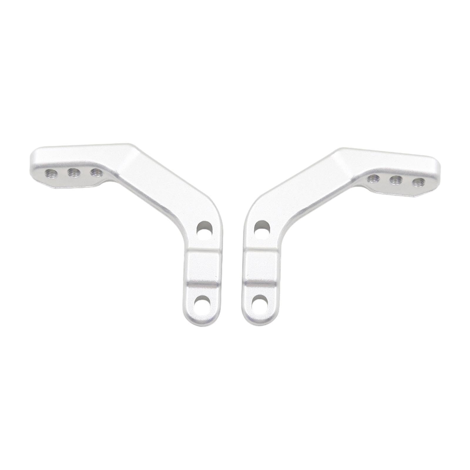 rockible Halterungen für Handschutz aus Aluminiumlegierung für 28 mm Lenker von Motorrädern und ATVs, Silber rockible Halterungen für Handschutz aus Aluminiumlegierung für 28 mm Lenker von Motorrädern und ATVs, Silber von rockible