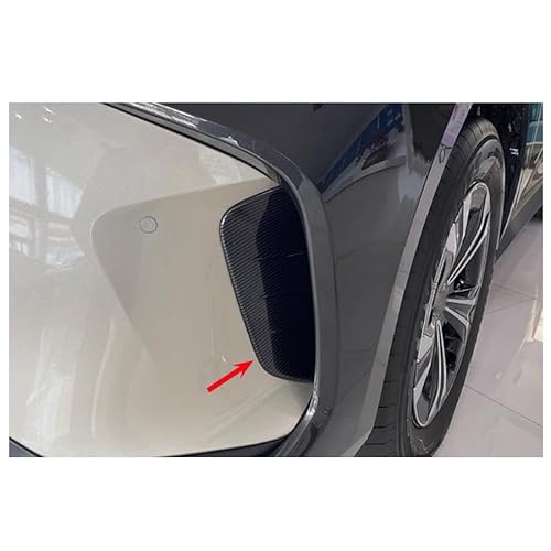 2 Stück schwarze Kohlefaser-Chrom-Auto-Zierstreifen für Kühlergrill Luftauslass Zierleiste Dekorieren kompatibel für Toyota bz4x 2023 2024 2025 2 Stück schwarze Kohlefaser-Chrom-Auto-Zierstreifen für Kühlergrill Luftauslass Zierleiste Dekorieren kompatibel für Toyota bz4x 2023 2024 2025 von rong-car1