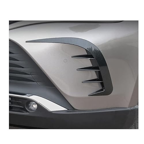 2 Stück schwarze Kohlefaser-Chrom-Auto-Zierstreifen für den Kühlergrill Luftauslass-Verkleidung, kompatibel mit Toyota Venza 2021, 2022, 2023, 2024, 2025 2 Stück schwarze Kohlefaser-Chrom-Auto-Zierstreifen für den Kühlergrill Luftauslass-Verkleidung, kompatibel mit Toyota Venza 2021, 2022, 2023, 2024, 2025 von rong-car1