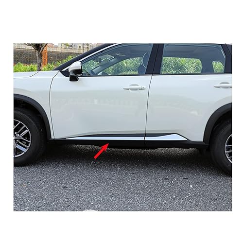 4 x ABS-Chrom-Karosserie-Seitentür-Schutzabdeckung, Zierleiste, Schutz, kompatibel mit Nissan X-Trail 2023, 2024, 2025, 2026 4 x ABS-Chrom-Karosserie-Seitentür-Schutzabdeckung, Zierleiste, Schutz, kompatibel mit Nissan X-Trail 2023, 2024, 2025, 2026 von rong-car1