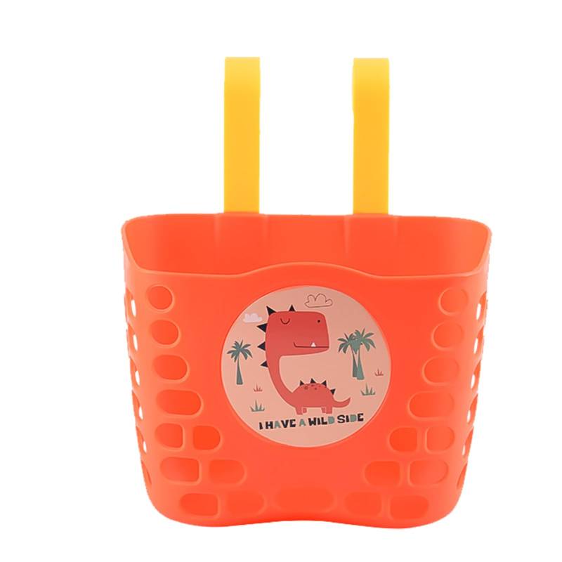 rongweiwang Fahrradkorb für Kinder, praktische Aufbewahrungslösung für Schulbedarf, ABS Lenkertasche, Fahrrad für Kinder, Mädchen, Jungen, A von rongweiwang