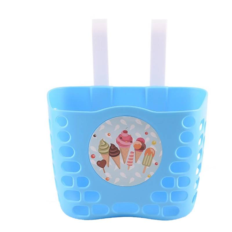 rongweiwang Fahrradkorb für Kinder, praktische Aufbewahrungslösung für Schulbedarf, ABS Lenkertasche, Fahrrad für Kinder, Mädchen, Jungen, B von rongweiwang