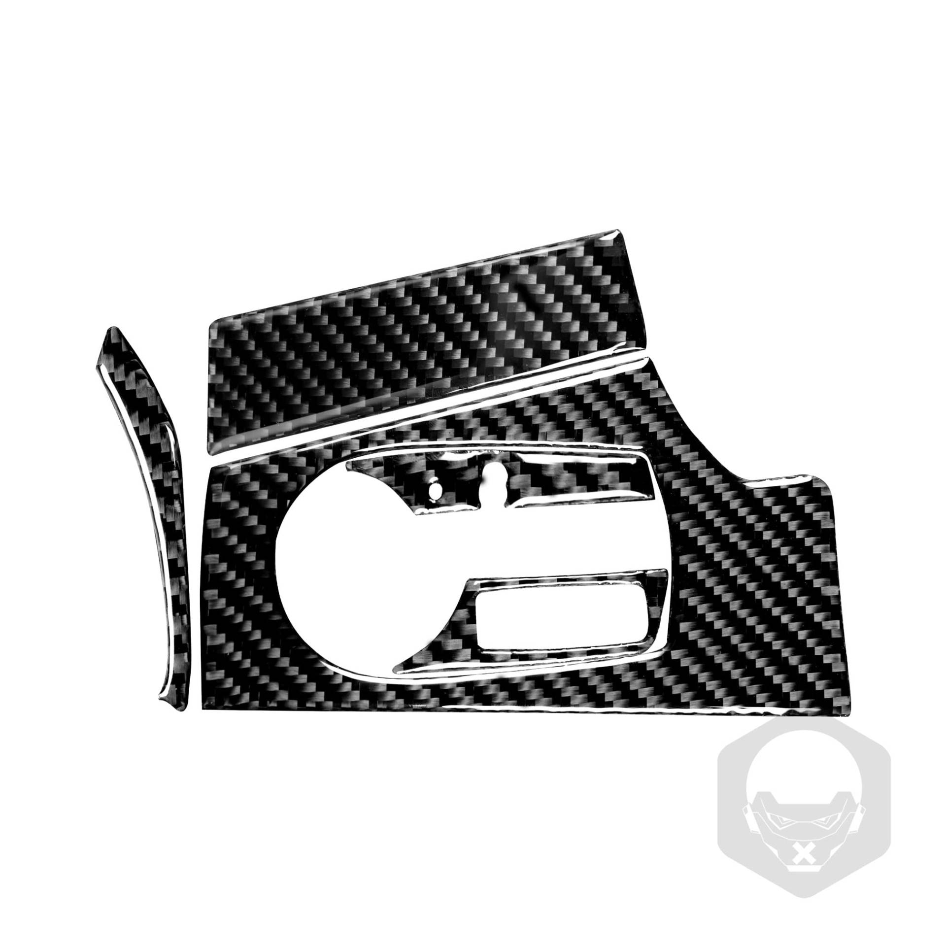 Kohlefaser Innenverkleidung Rahmen Abdeckung Verkleidung kompatibel mit BMW Z4 E85 E86 2002-2008 (Scheinwerfersteuerrahmen 02) von rrx