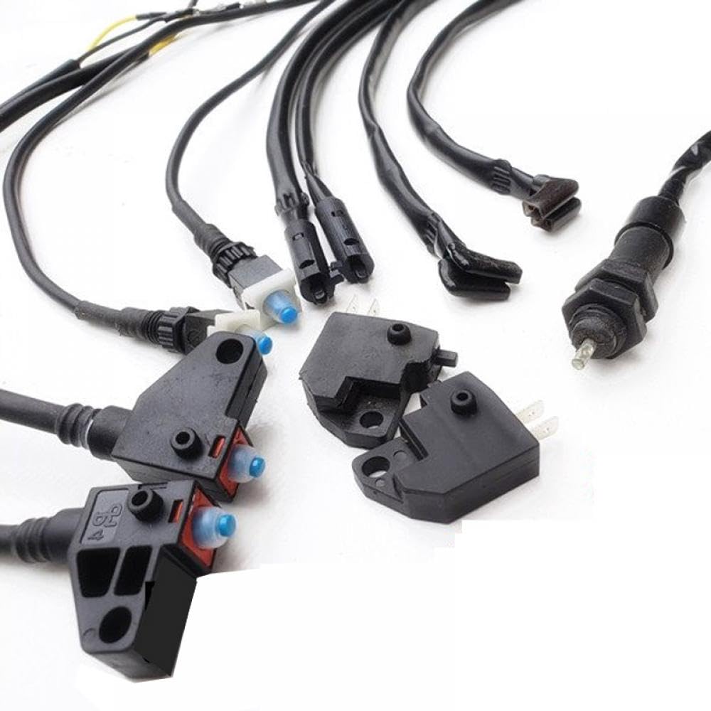 Bremslichtschalter-Baugruppe hinten vorne Kompatibel mit Elektroroller, Moped, Motorrad, Motorrad, ATV, kompatibel mit ähnlichen Modellen(Drum Brake Switch) von sDtESNB
