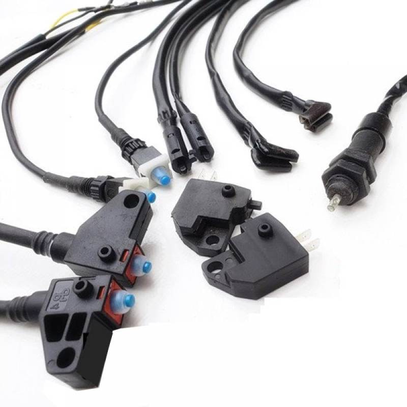 Bremslichtschalter-Baugruppe hinten vorne Kompatibel mit Elektroroller, Moped, Motorrad, Motorrad, ATV, kompatibel mit ähnlichen Modellen(Drum Brake Switch) von sDtESNB