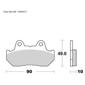 Saito Bremsbeläge Organisch Mit ABE Diverse Modelle von Saito