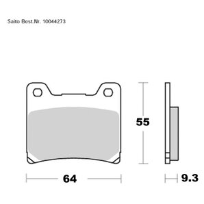 Saito Bremsbeläge Organisch Mit ABE Diverse Modelle von Saito