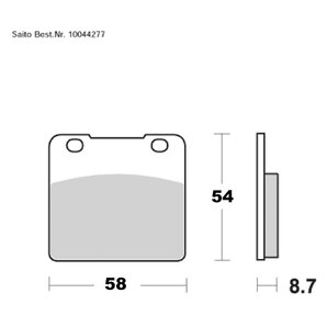 Saito Bremsbeläge Organisch Mit ABE Diverse Modelle von Saito